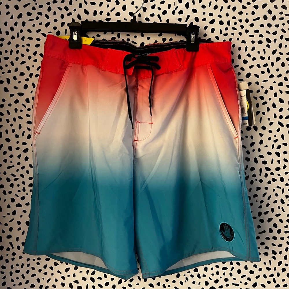 Mens Body Glove Board Shorts with Mesh Lining - NWT - SIZE XL/36 - UPF 50 - 19”
